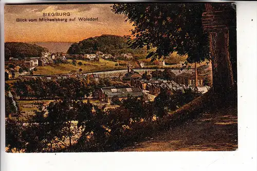 5200 SIEGBURG, Blick vom Michaelsberg auf Wolsdorf, 20er Jahre