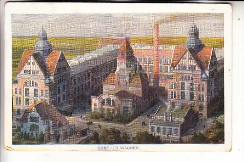 3000 HANNOVER, Werbe-Karte Fabrik Günther Wagner, 1911