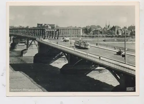 4000 DÜSSELDORF - OBERKASSEL, Oberkasseler Brücke, Strassenbahn