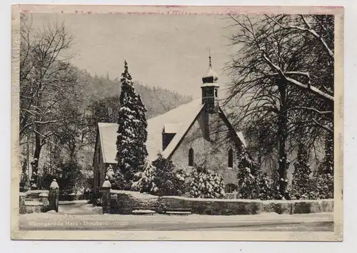 0-3706 WERNIGERODE, Theobaldi - Kirche, 1953, Verlag Lederbogen - Chemnitz