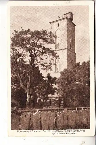 LEUCHTTURM / Lighthouse / Vuurtoren / Phare / Fyr / Faro - BORKUM, alter Leuchtturm, Walfisch-Kinnladen