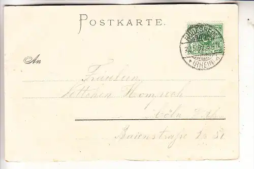 5423 LORELEY, Künstler-Karte 1899