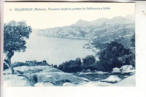 E 07170 VALLDEMOSA, Panorama desde la Carretera de Valldemosa a Soller