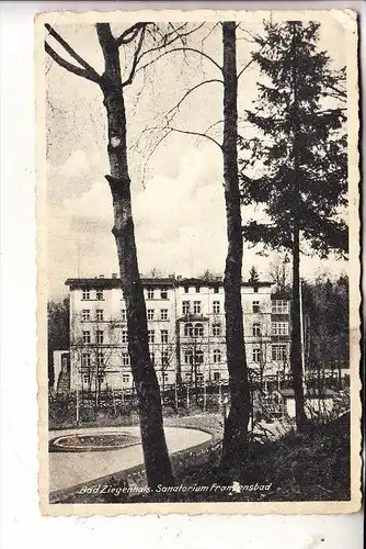 OBER-SCHLESIEN - BAD ZIEGENHALS / GLUCHOLAZY (Oppeln), Sanatorium, 1938, kl. Einriss