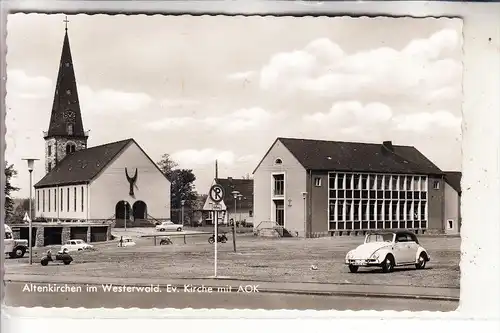 5230 ALTENKIRCHEN, Ev. Kirche, AOK, VW-Cabrio, 1961
