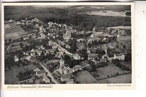 5232 FLAMMERSFELD, Luftaufnahme 1940, Landpoststempel "Rott über Altenkirchen"