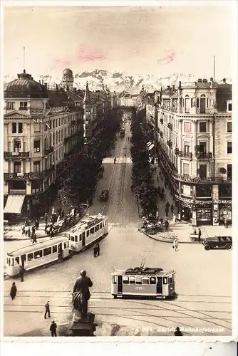 CH 8000 ZÜRICH, Bahnhofstrasse, Strassenbahn / Tram, 1946