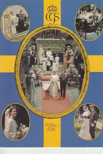 MONARCHIE - SCHWEDEN - Hochzeit 19.Juni 1976