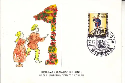 5200 SIEGBURG, Briefmarkenausstellung, Humperdinck, 1957