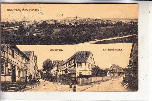 3559 ROSENTHAL, Amtsstrasse, ev. Gemeindehaus, Panorama, 1921
