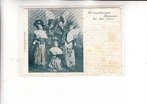 DEUTSCHE KOLONIEN - DSW Deutsch Südwest Afrika / Namibia, AK von Schwerin über Swakopmund nach KARIBIB, 1900