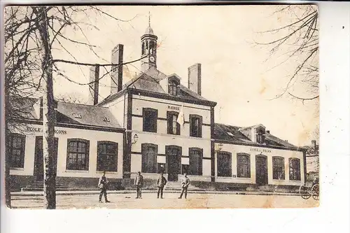F 51490 PONTFAVERGER, La Mairie & Ecoles, 1917, deutsche Feldpost