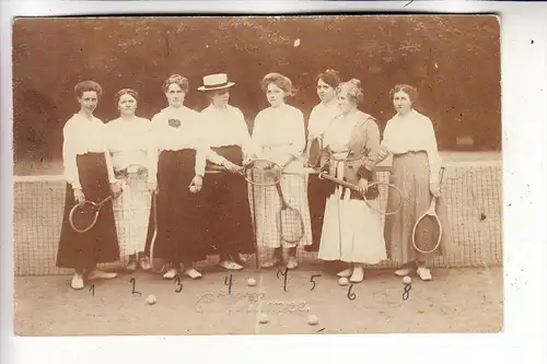 SPORT - TENNIS - Damen / Ladies / Dames, 1920, Photo-AK