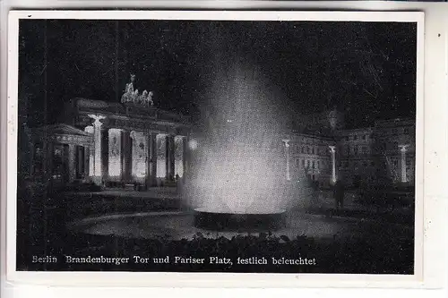 1000 BERLIN, Brandenburger Tor, Berlin bei Nacht