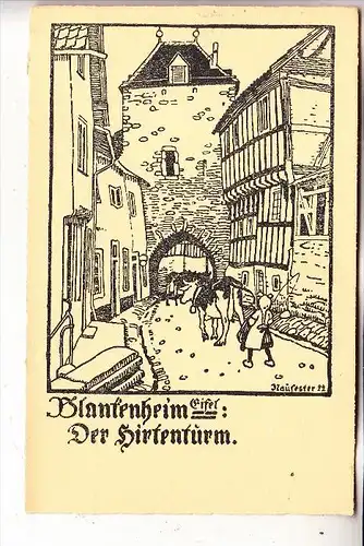 5378 BLANKENHEIM, Der Hirtenturm, Künstler-Karte Nausester 1922