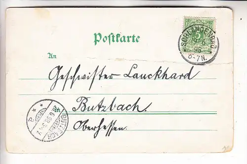 6229 SCHLANGENBAD, Lithographie, 1898, Mittelknick