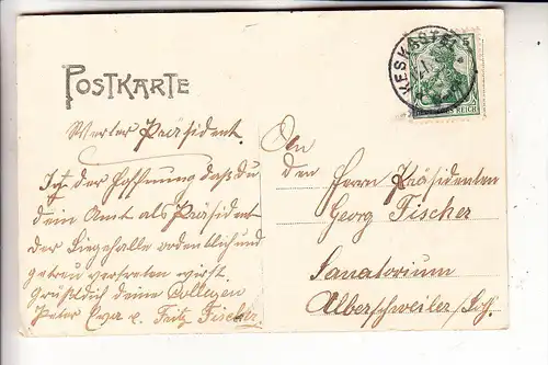 F 67260 KESKASTEL, Ev. Kirche, Elektr. Centrale, Marmorsägewerk, Gasthaus Links, 1907