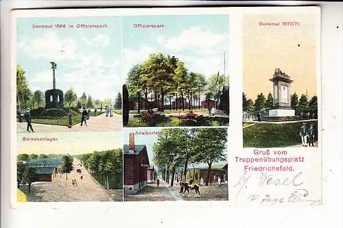 4223 VOERDE - FRIEDRICHSFELD, Truppenübungsplatz, 1911