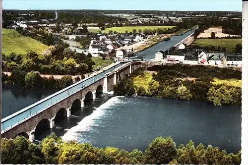 F 18150 CUFFY, Vue airienne, Le Pont Canal
