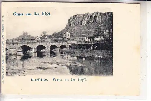 5530 GEROLSTEIN, Partie an der Kyll, Bernhoeft , ca. 1898