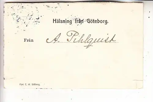 S 400 10 GÖTEBORG, Stora  Hamnkanalen, ca. 1900, Einriss / cut