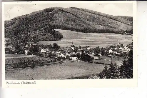 5950 FINNENTROP - RÖNKHAUSEN, Ortsansicht, 1955, Bahnpost