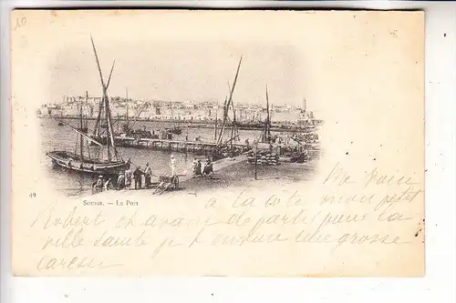 TUNESIEN - SOUSSE - Le Port, 1900