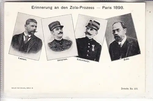 JUDAICA - Affäre Dreyfus, Zola-Prozess, 1898