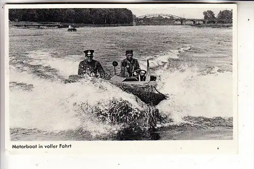 MILITÄR - 2.Weltkrieg, Wehrmacht, Motorboot in voller Fahrt