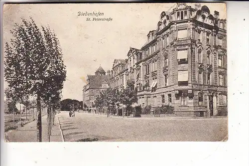 F 57100 THIONVILLE / DIEDENHOFEN, St. Peterstrasse, 1915, deutsche Feldpost