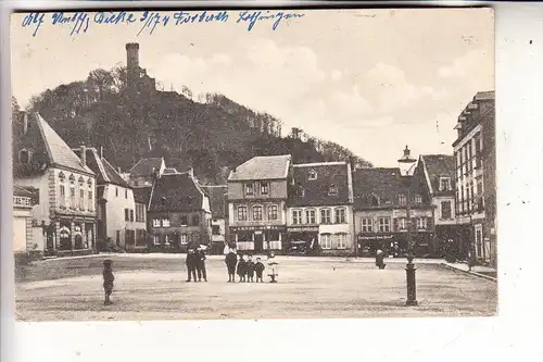 F 57600 FORBACH, Marktplatz, 1915, deutsche Feldpost, Druckstelle