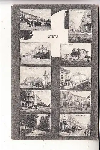 UKRAINE - STRYJ, Mehrbildkarte, ca. 1910