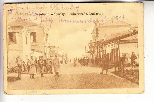 UKRAINE - WLADIMIR WOLYNSK / WOLODYMYR WOLYNSKYJ, Strassenansicht, 1916