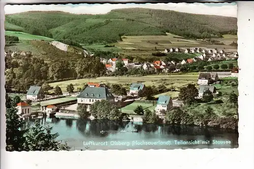 5787 OLSBERG, Ansicht mit Stausee, 1961