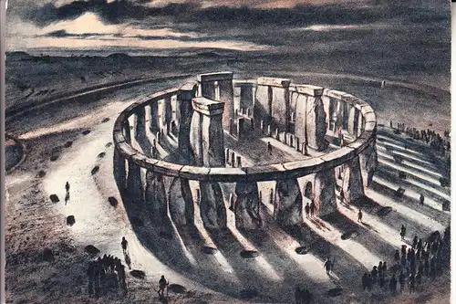 UK - ENGLAND - WILTSHIRE - STONEHENGE, Gemälde v. Alan Sorrell