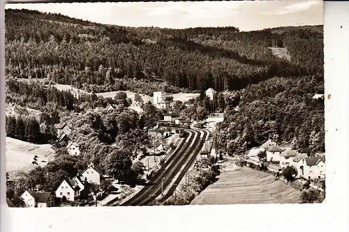 8751 HEIGENBRÜCKEN, Ortsansicht, Bahnhof, 1957