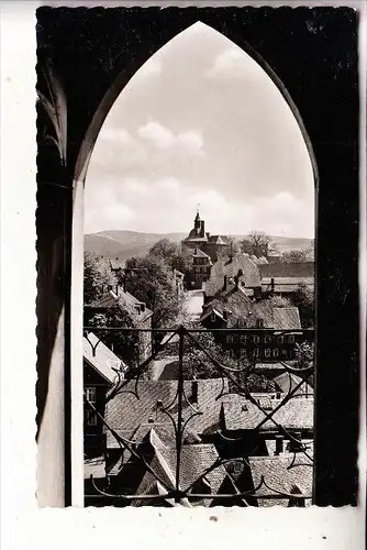 5900 SIEGEN, Blick v. Nicolaiturm zum Oberen Schloß, 1956