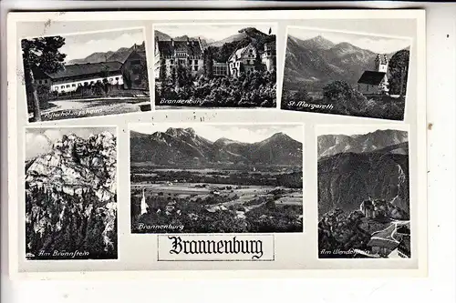 8204 BRANNENBURG, Mehrbildkarte, Landpoststempel "Oberflintsbach über Rosenheim", 1938