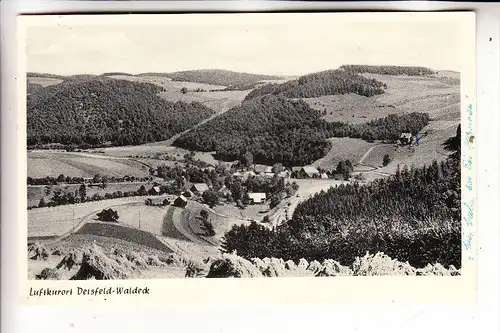 3544 WALDECK - DEISFELD, Panorama, Landpoststempel "3541 Hemmighausen", 1964