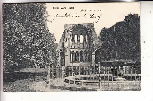 5330 KÖNIGSWINTER - HEISTERBACH, Abtei - Ruine, 1909, Militärpost