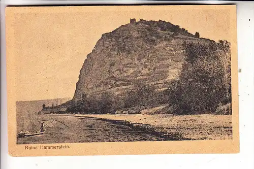 5462 BAD HÖNNINGEN - HAMMERSTEIN, Ruine Hammerstein, kl. Druckstelle