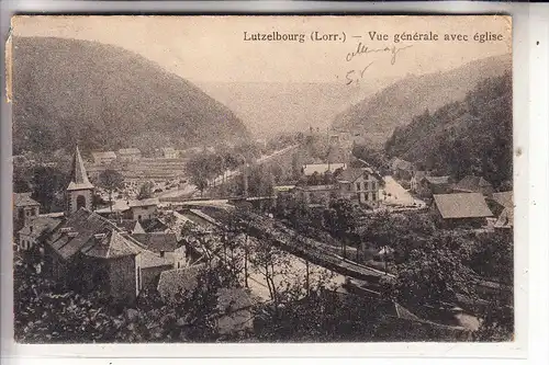 F 57820 LUTZELBOURG / LÜTZELBURG, Panorama, 1923