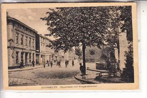 5180 ESCHWEILER, Neustrasse mit Kriegerdenkmal
