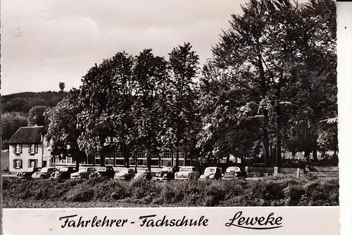 4800 BIELEFELD - QUELLE, Fahrlehrer Fachschule LEWEKE, Auto - Oldtimer