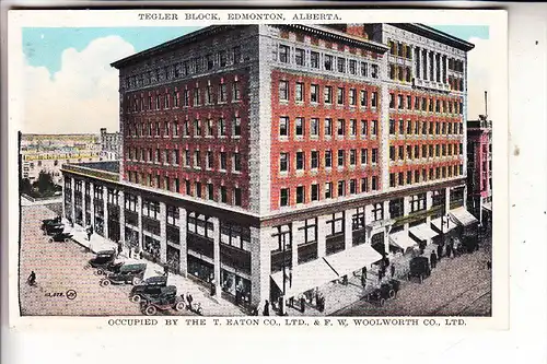 CANADA - EDMONTON / Alberta, Tegler Block, Eaton & Woolworth