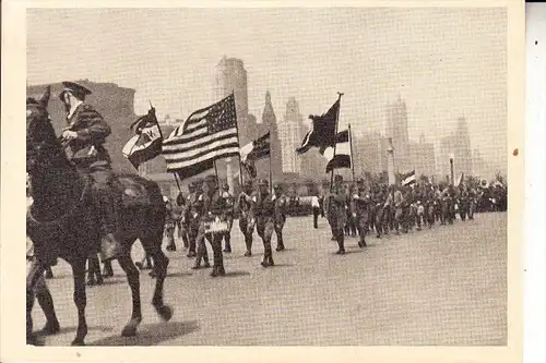 USA - NEW YORK CITY, NS Nazi Aufmarsch Deutscher Stahlhelm Soldaten 1933/34