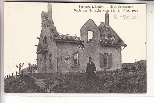 F 57400 SARREBOURG / SAARBURG, 18. - 21. August 1914, Haus Sackreuter