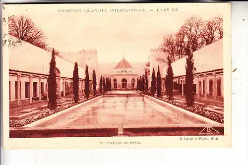 EXPO - PARIS 1931, Exposition Coloniale Internationale, Pavillon du Maroc