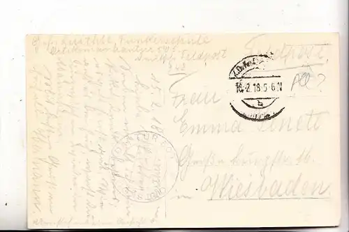 F 08300 PERTHES, Zerstörungen 1.Weltkrieg, Photo-AK 1918, deutsche Feldpost