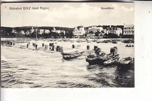 0-2337 BINZ / Rügen, Strandansicht, 1907